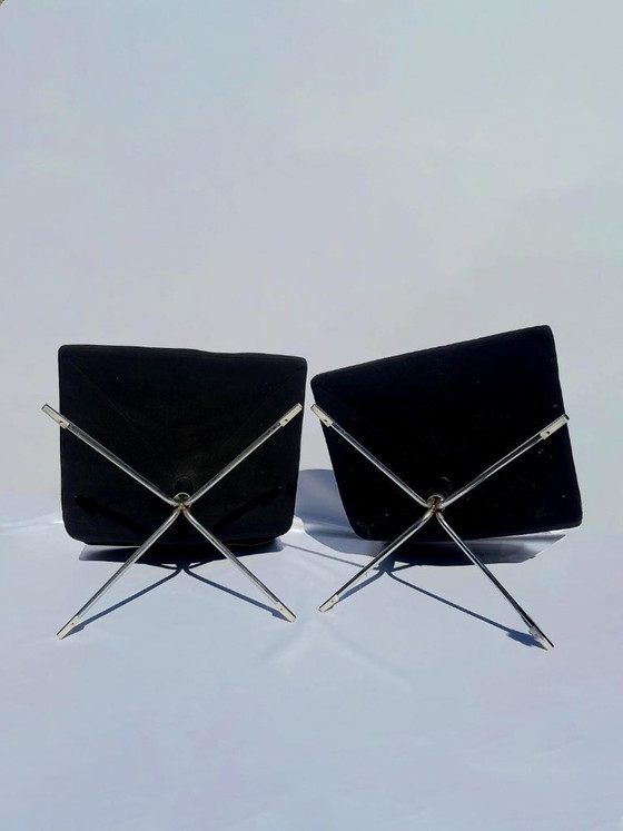 Offecct Bond Poltrone Lounge, Design Jean-Marie Massaud, Tessile, Cromo, Nero, Modern (foto 3 di 7)
