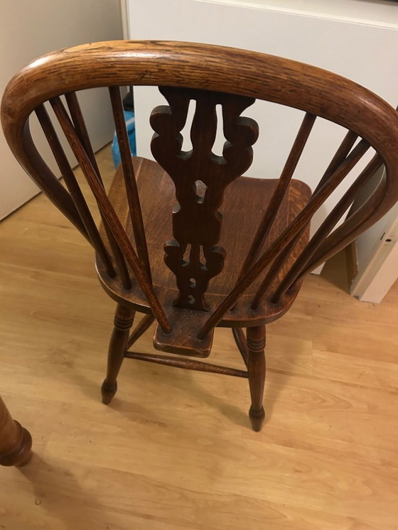 Image 1 of 4 Windsors eetkamerstoelen uit de jaren 50