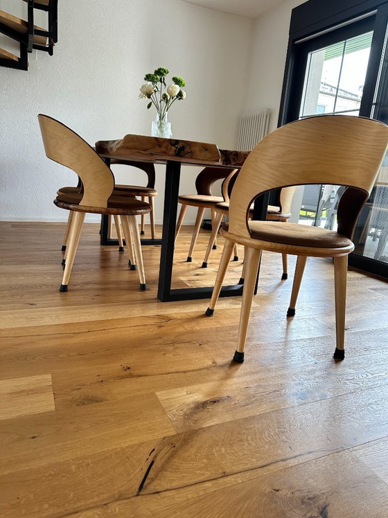 Image 1 of Exclusive solid olive wood tabletop / designer dining table