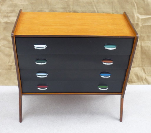 Commode vintage 4 Tiroirs – ladekasten, Wood (photo 2 of 7)