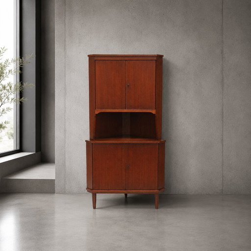 Vintage-Eckschrank/Sideboard im dänischen Design aus den 1960er Jahren