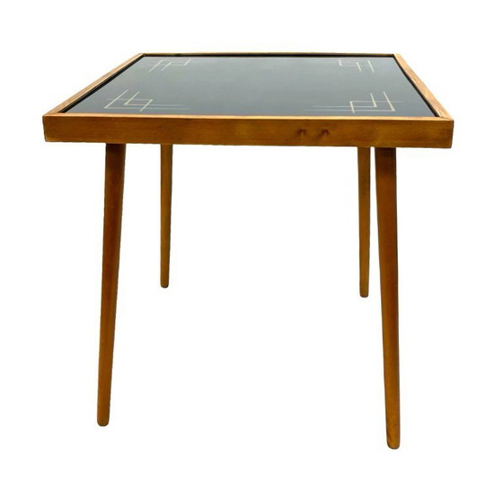 Image 1 of Mesa de centro Alfred Busch, Alemania, década de 1960, vidrio y madera de haya