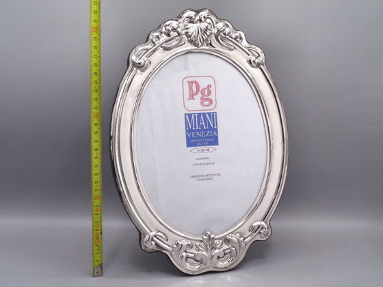 Image 1 of Marco/espejo de plata 925 de 18x24 pulgadas.