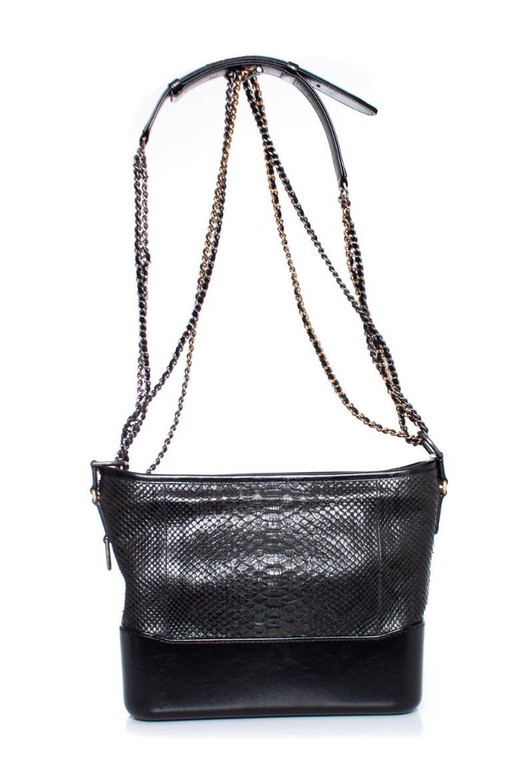 Borsa Chanel Gabrielle media in pitone
