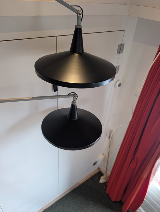 Image 1 of Lampade Panama, 2 pezzi. Di Wim Rietveld per Gipsen. (disponibili in set o singolarmente)