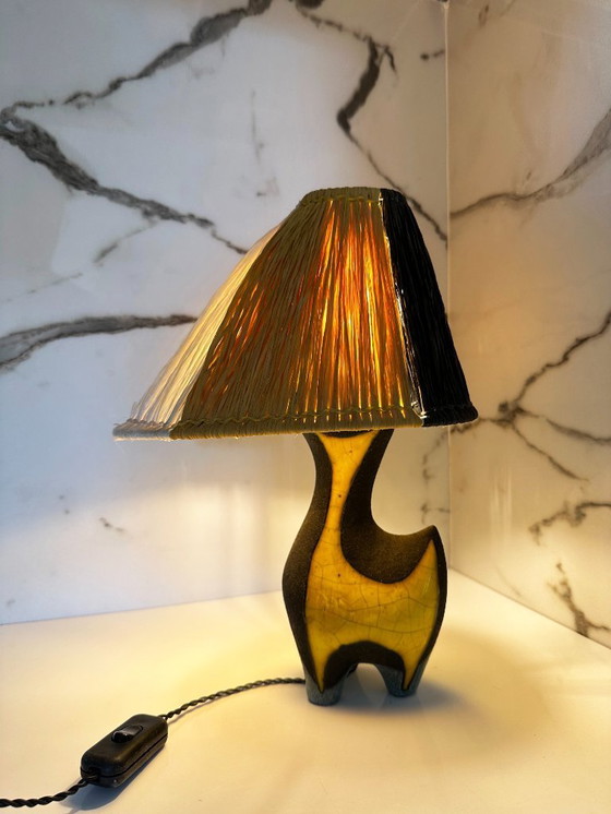 Image 1 of Vintage lamp by Lilette and Gilbert Valentin for Les Archanges, France 1950