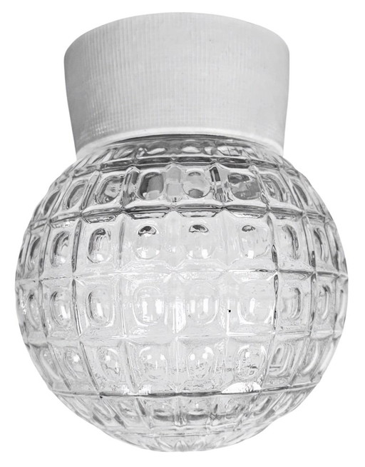 Lampada da soffitto vintage in porcellana bianca, anni '70 – plafondlampen, Porcelain