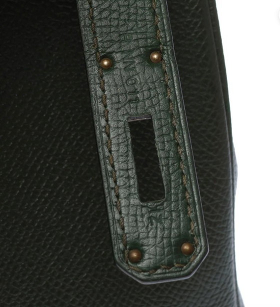 Image 1 of Sac HERMES Birkin 30 en Cuir Vert - 103577