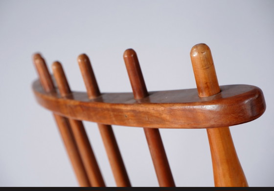 Image 1 of Rocking Chair Highback - De Ster Geldermalsen Vintage spijlen Schommelstoel