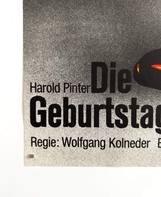 Image 1 of 🎭Die Geburtstagsfeier – c.1970 – Original Poster by F+R Grindler for Tübinger Zimmertheater | 84 × 59 cm | West Germany
