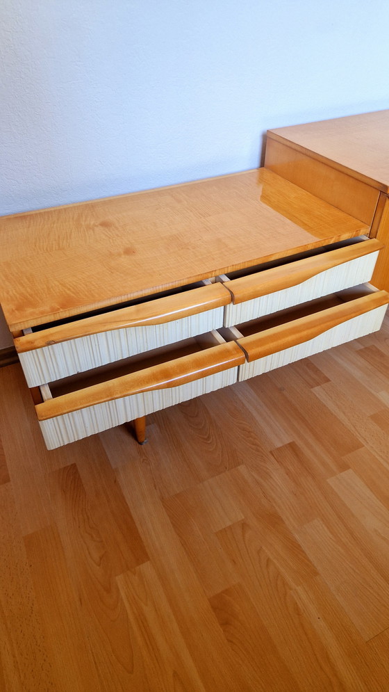 Image 1 of Buffet blond vintage suédois moderne du milieu du siècle, années 1950