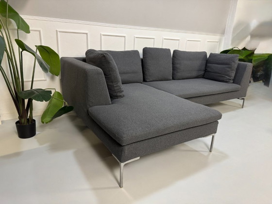 Image 1 of Divano di design B&B Italia Charles in tessuto grigio