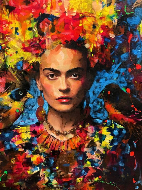 Image 1 of Alberto Ricardo - Frida Kahlo - Artist Canvas