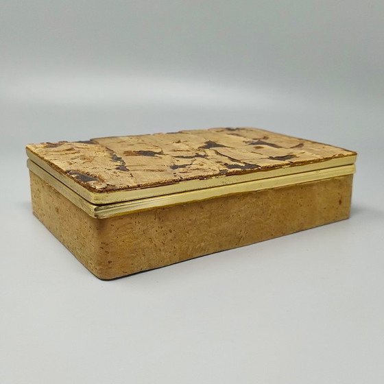 1970s Astonishing Box Crafted From Sardinian Cork. Made in Italy – Decorative Objects (photo 2 of 10)