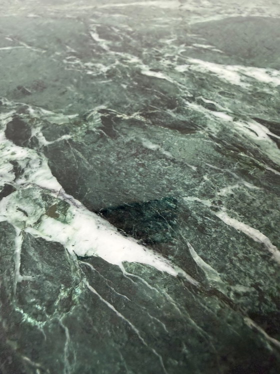 Image 1 of Knoll Saarinen table ronde marbre verdi alpi