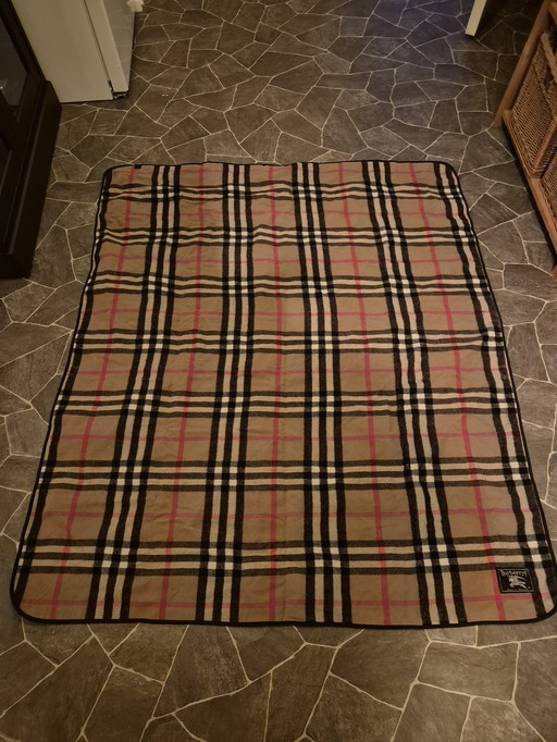 Vintage Burberry picnic blanket