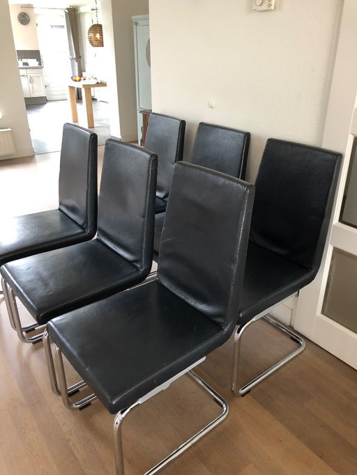 6x Rolf Benz dining chairs 620