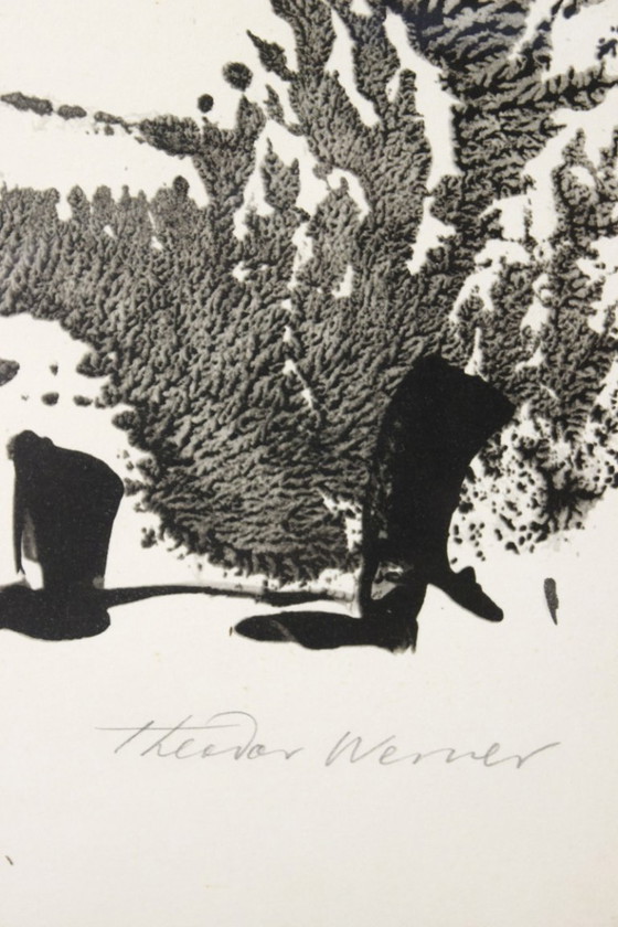 Image 1 of Theodor Werner (1886–1969) Signierte, gerahmte Lithografie