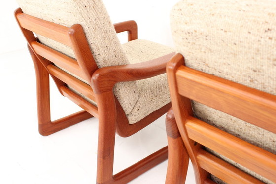 Image 1 of Canapé et 2 fauteuils Holstebro, design danois du milieu du siècle, comme neufs, en teck massif, laine vierge de qualité supérie