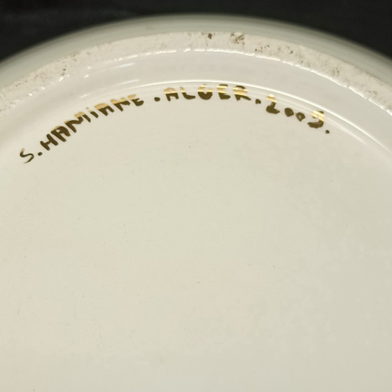 Beautiful Hand-Painted Ceramic Bonbonnière – Samir Hamiane (2009) – Sculpture (photo 3 of 5)