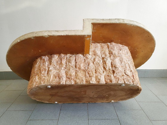 Image 1 of Vintage 1980s Magnussen Ponte coffee table in Mactan stone.