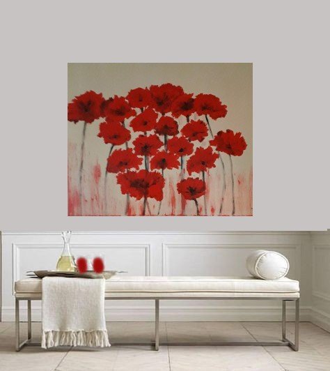 Image 1 of Peindre des coquelicots