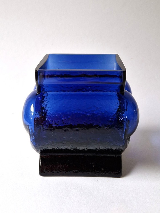 Image 1 of Skruf Schweden – Eulenvase von Lars Hellsten – signiert