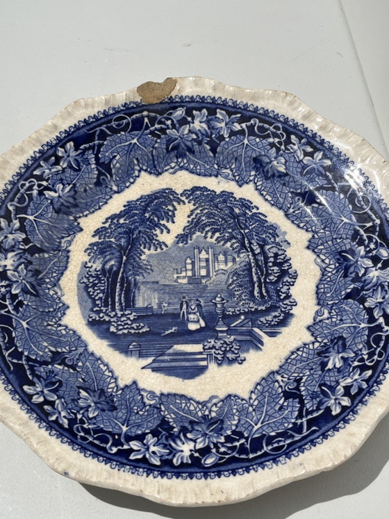Image 1 of Mason's Ironstone bord uit de serie "Vista", vervaardigd in Engeland
20 cm diameter 
