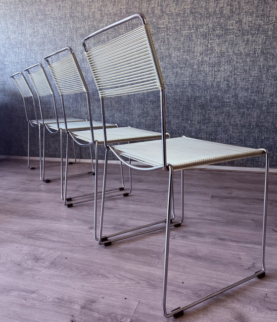 Image 1 of 4x Spaghettistoelen van Giandomenico Belotti voor Alias, ca.80s