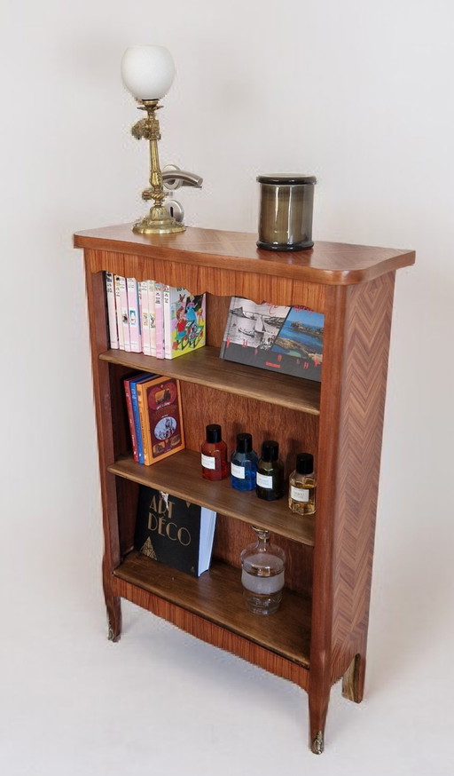 Bibus en marquetería de palisandro, estilo Transición - Mediados del siglo XX