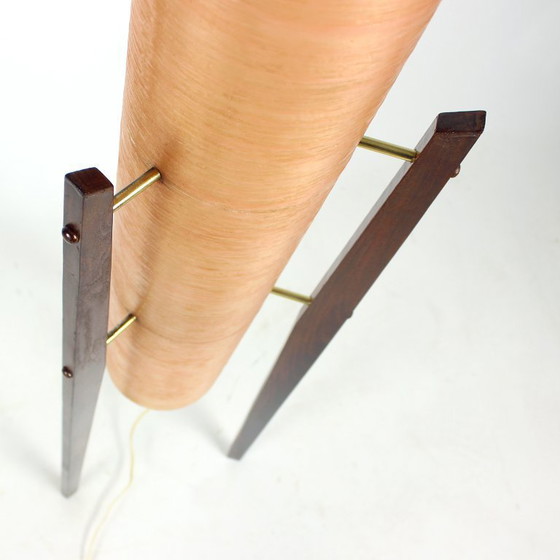 Image 1 of Lampada a razzo spaziale indipendente in fibra di vetro rosa, Cecoslovacchia, anni '60