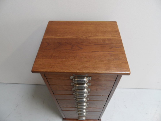 Mobile archivio vintage in rovere con cassetti – Cassettiere, Wood (photo 5 of 14)