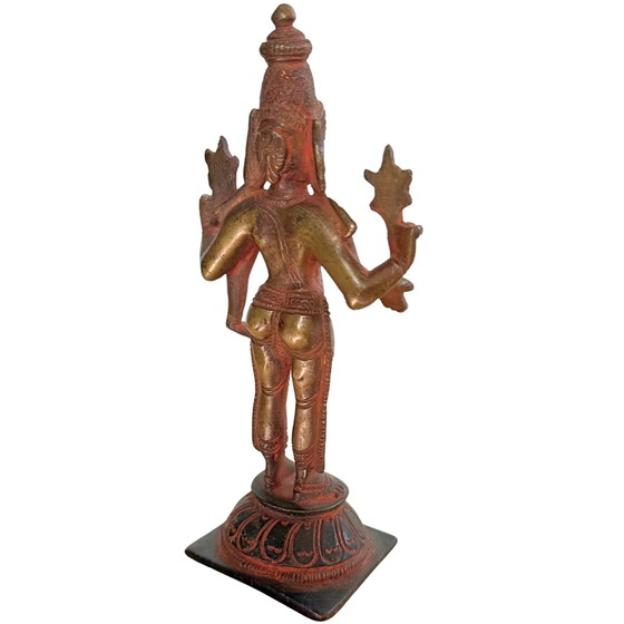 Statua di Vishnu in bronzo dorato del XIX secolo – Sculture, Bronze (photo 4 of 10)