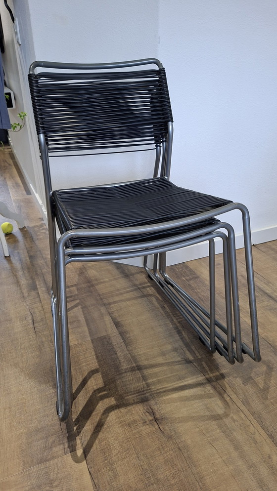 Image 1 of Vintage 4 x Lisa Norinder IKEA Melker spaghetti chairs 