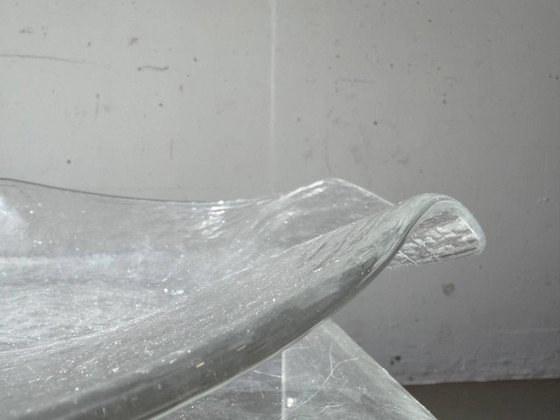 Image 1 of Glasi Hergiswil Glasschale Mit Wellenrand, Schweiz, 1960er Jahre