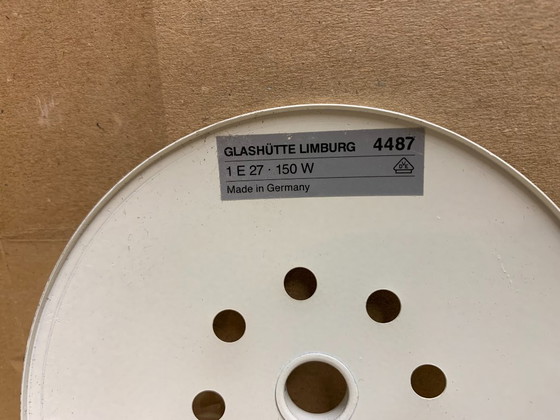 Image 1 of Grande lampada a globo bianca, Glashutte Limburg.