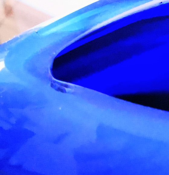 Image 1 of Verre d'art Hoglund, vase Ellips, années 1980