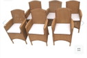 6x Lloyd Loom Incl. Cushions