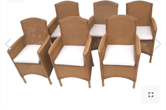 Image 1 of 6x Lloyd Loom con cojines incluidos
