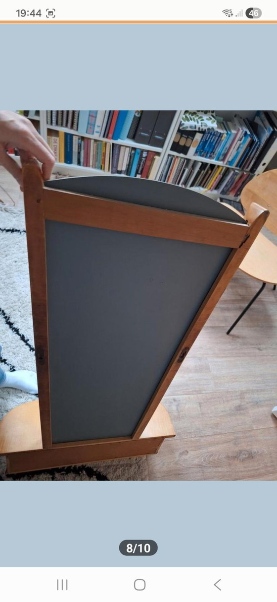 Image 1 of Vintage houten kaptafel met spiegel 