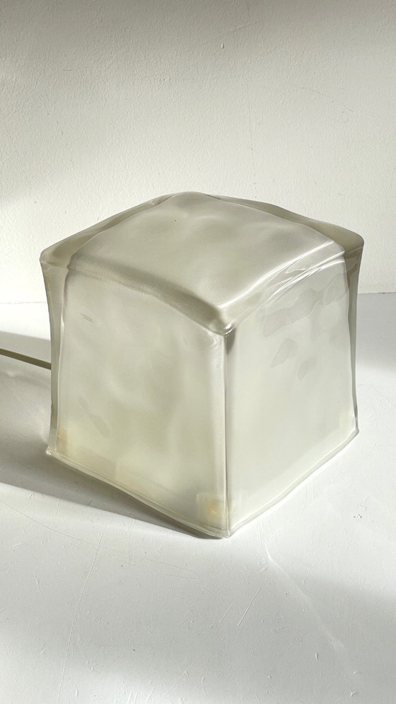 Image 1 of Ice Glass Lamp, Vintage Ikea