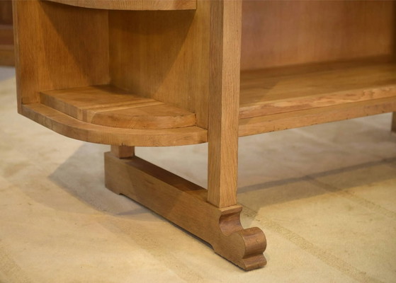 Art Deco modernistische eiken plank uit de jaren 1940. – Wandrek (photo 10 of 13)