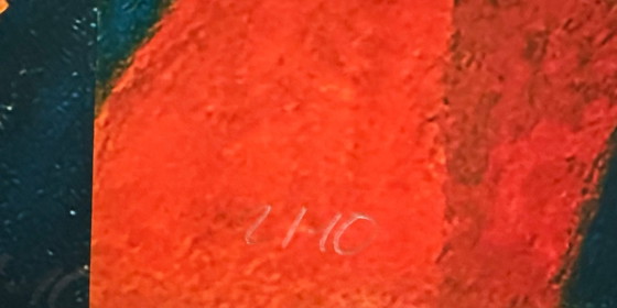 Image 1 of Karmen Moccha: "Homenaje Andy Warhol". Giclée sobre Hahnemühle Velvet, firmado a mano. Edición 2/10. En excelente estado.