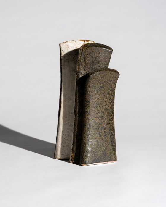 Image 1 of Ingeborg Zenker & Gerburg Karthausen Studio Ceramic Trio – Sculptural Vessels Organic Form Objects, Germany, 1970s-1980s