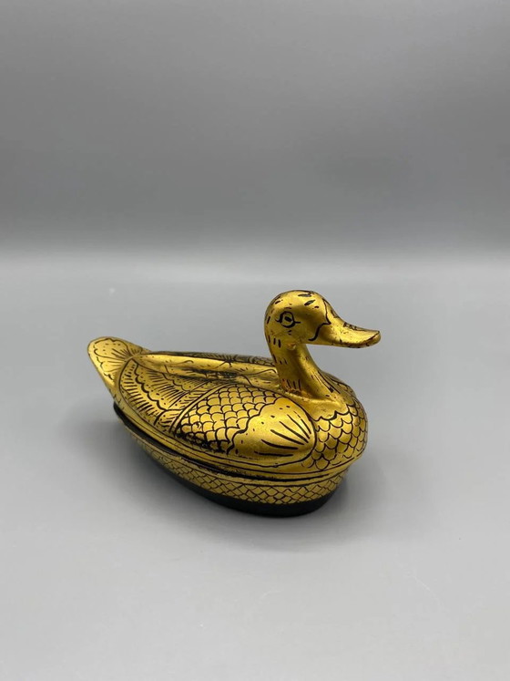 Boîte à canard en bois laqué doré, fabriquée artisanalement en Asie – Objets déco, Wood, Aziatisch (photo 2 of 6)