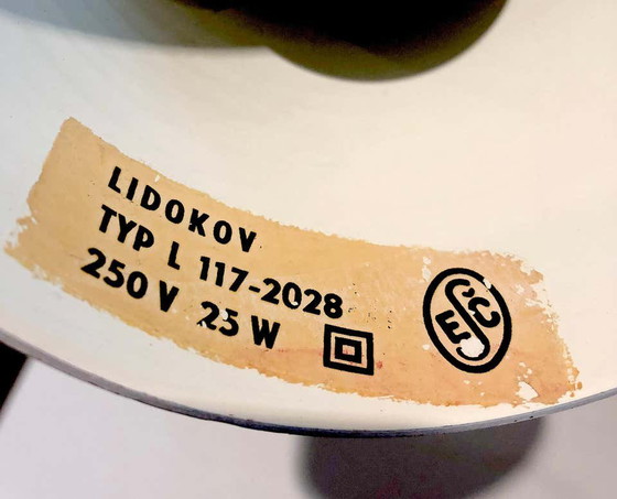 Image 1 of Metallene Tischleuchte von Josef Hurka für Lidokov, Tschechische Republik, 1960er Jahre