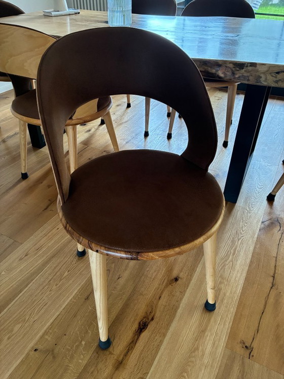 Image 1 of Exclusive solid olive wood tabletop / designer dining table