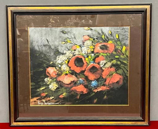 Painting "Bouquet of flowers". – schilderijen tekeningen, Wood (photo 2 of 7)