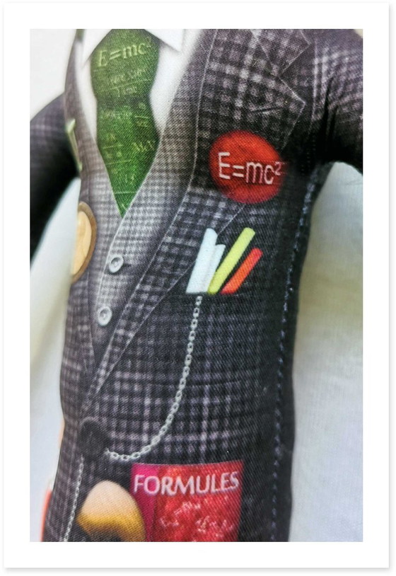 Image 1 of Sculpture scientifique d'Albert Einstein | Poupée d'art design | Objet de décoration intellectuel