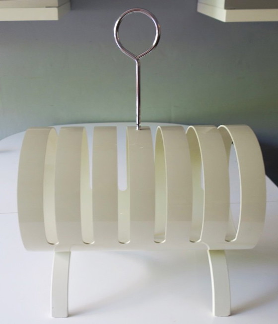 Image 1 of Opal Möbel Magazine Rack in Lacquered Plywood, 1960s